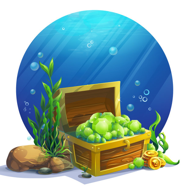 打开装有祖母绿的箱子图片下载