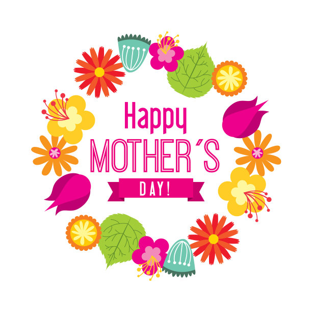 母亲节庆祝卡快乐图片下载