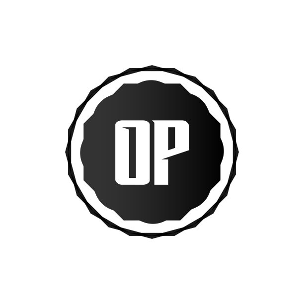 首字母OP标志模板设计图片下载