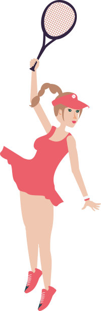 女子网球用球拍打图片下载