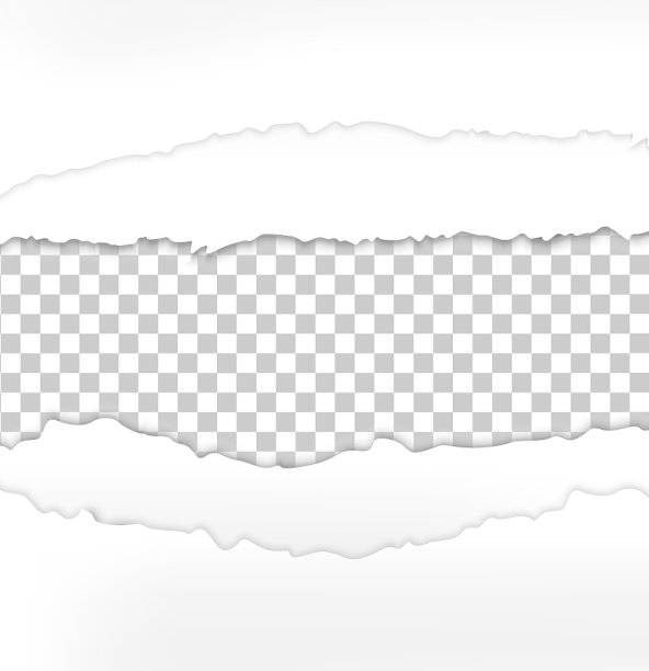 撕破的纸与撕破的边缘设置模型图片下载