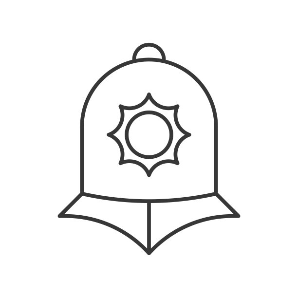 英国警察头盔警察相关轮廓图标图片下载