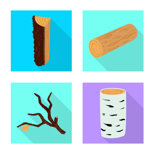 设计材料和自然标志集图片下载