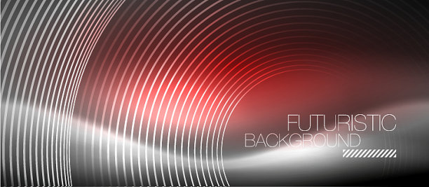 霓虹灯圈抽象背景闪亮的线条图片下载