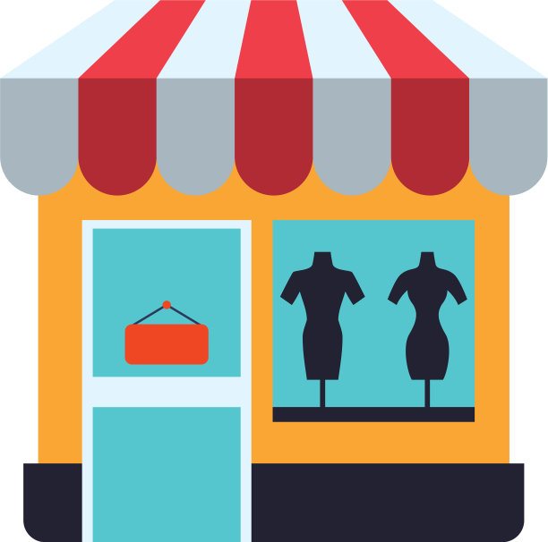 商店橱窗展示图标图片下载
