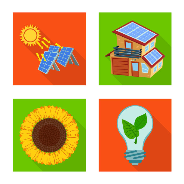 孤立对象太阳能和面板标志图片下载