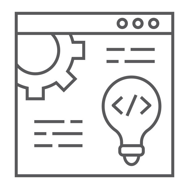 Web开发细线网站图标图片下载