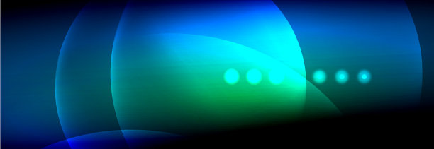 模糊的霓虹灯闪烁着流动的圆圈图片下载