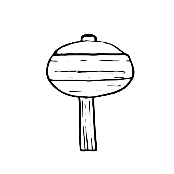 垃圾木板手绘图片下载