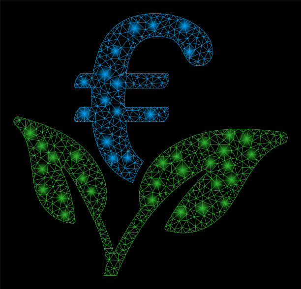 光滑网格2d欧元启动萌芽与耀斑图片下载