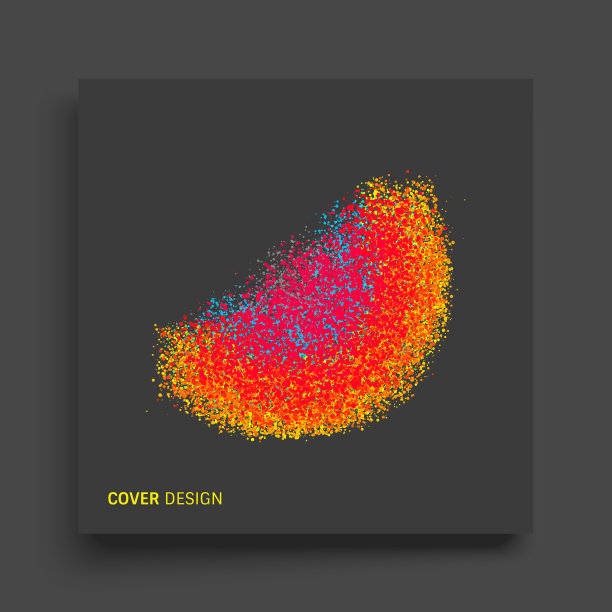 3d抽象半圆封面设计模板图片下载