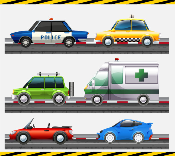 道路上的各种汽车图片下载