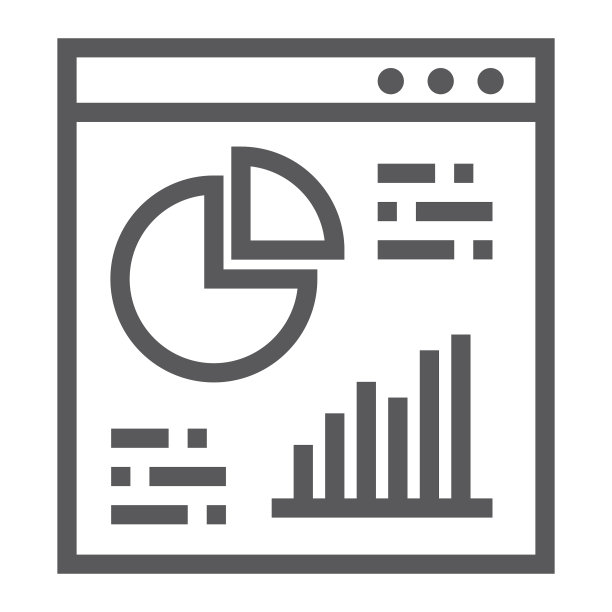 线条图标分析与图表信息图图片下载