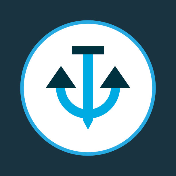 锚图标彩色符号优质图片下载