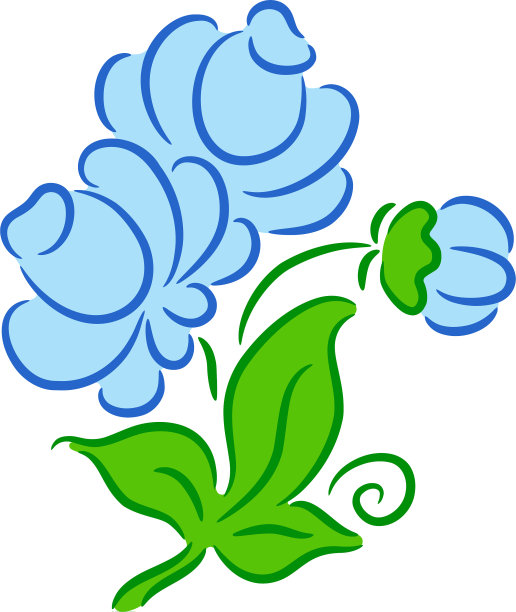 蓝色的花图片下载