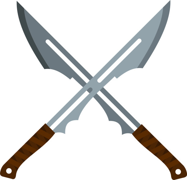 日本短剑图标孤立图片下载