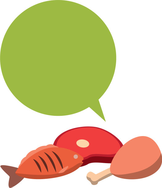 肉，牛肉，鸡肉和鱼图片下载