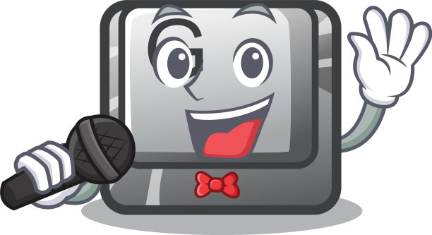 唱歌按钮g字符形状图片下载