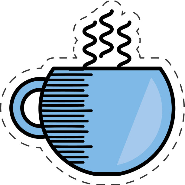 卡通咖啡杯热饮图片下载