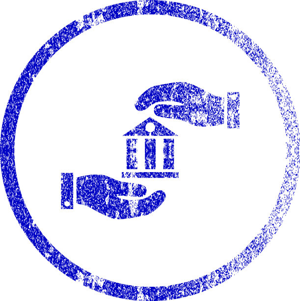 带有纹理的银行服务图标图片下载