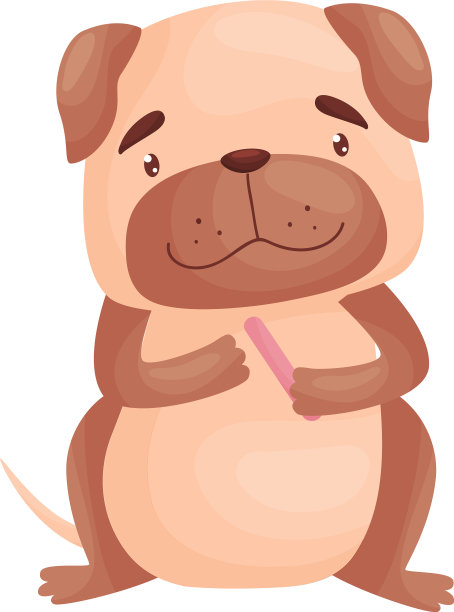 卡通哈巴狗做美甲图片下载