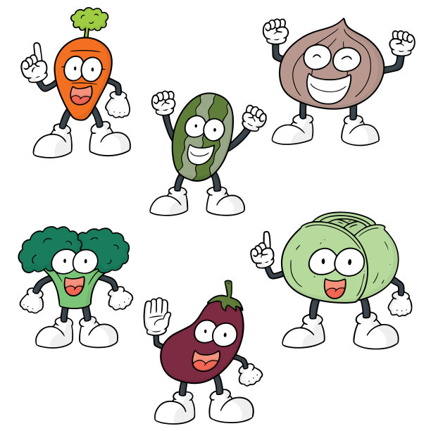 蔬菜卡通套装图片下载