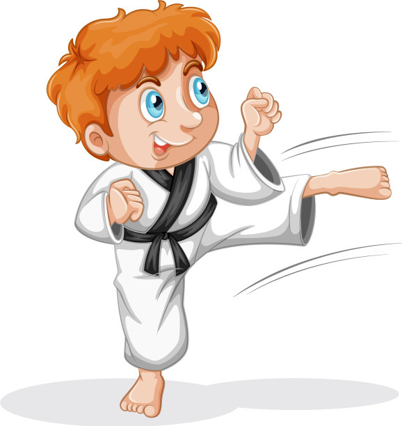 一个跆拳道孩子的性格图片下载