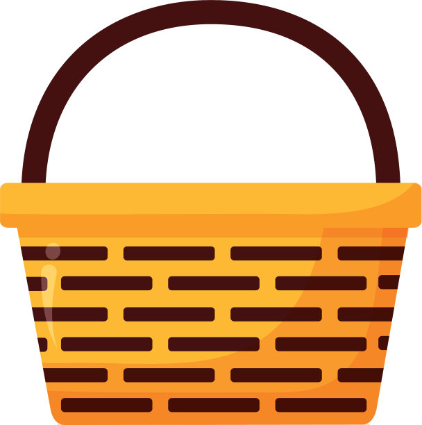 柳条篮子图标图片下载