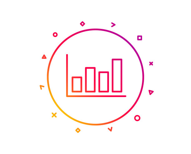 直方图线形图标财务图图片下载