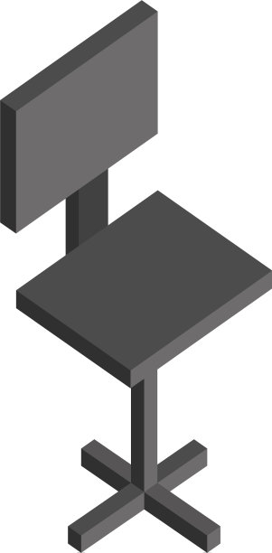白色背景的办公椅家具图片下载