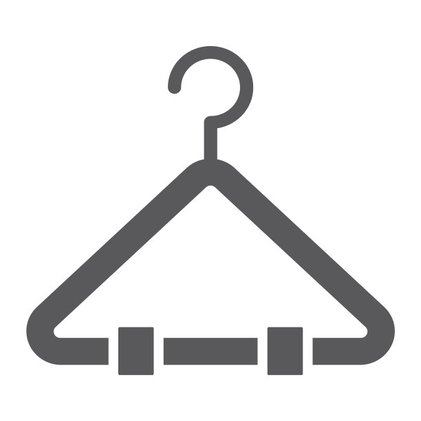 衣架字形图标衣柜和穿机架标志图片下载