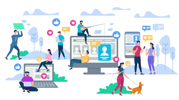 年轻人使用电子产品社交网络图片下载