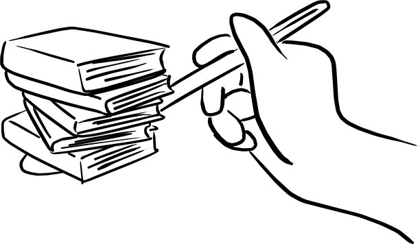 手里拿着勺子拿着书图片下载