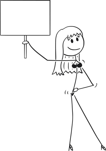 卡通性感年轻女人穿着内衣或图片下载