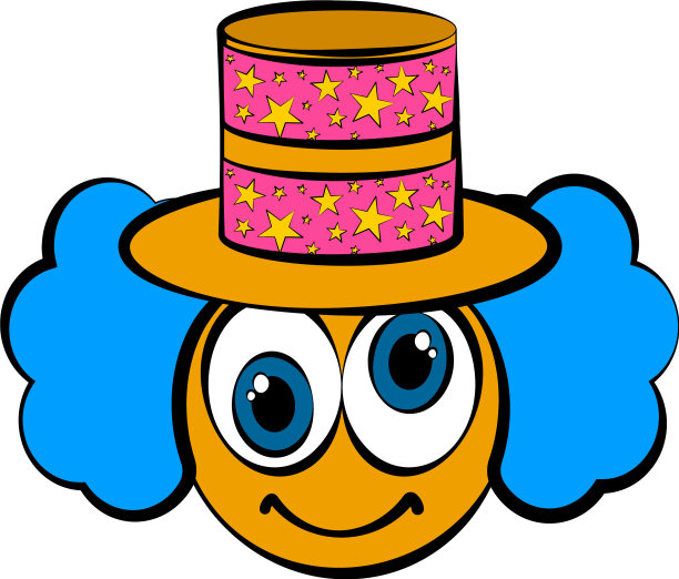 疯狂小丑脸卡通愚人节图片下载