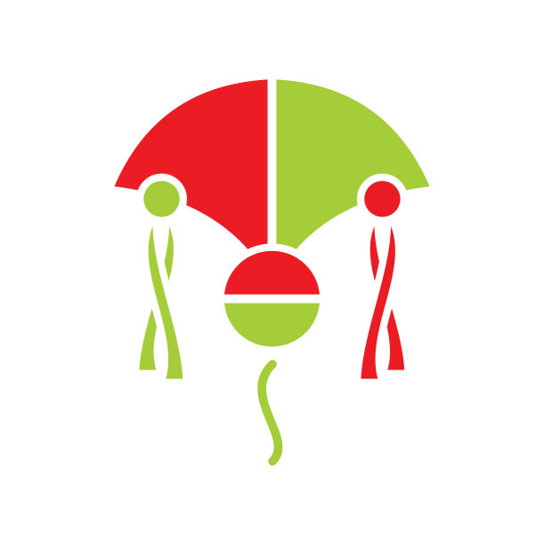 风筝图标在黑色背景的图形和网络图片下载