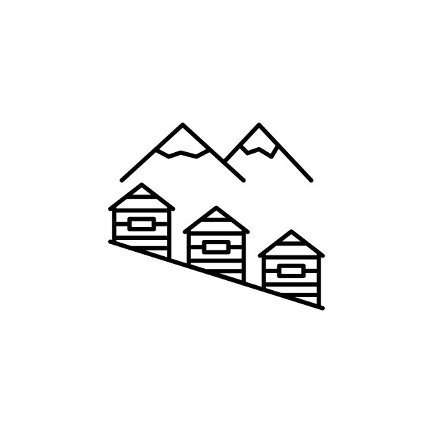 山屋轮廓冬季图标元素图片下载