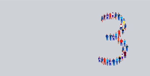 商业人士聚集在三号图片下载