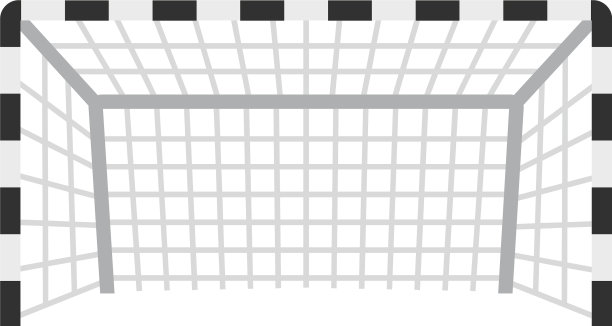 足球或足球门图标孤立图片下载