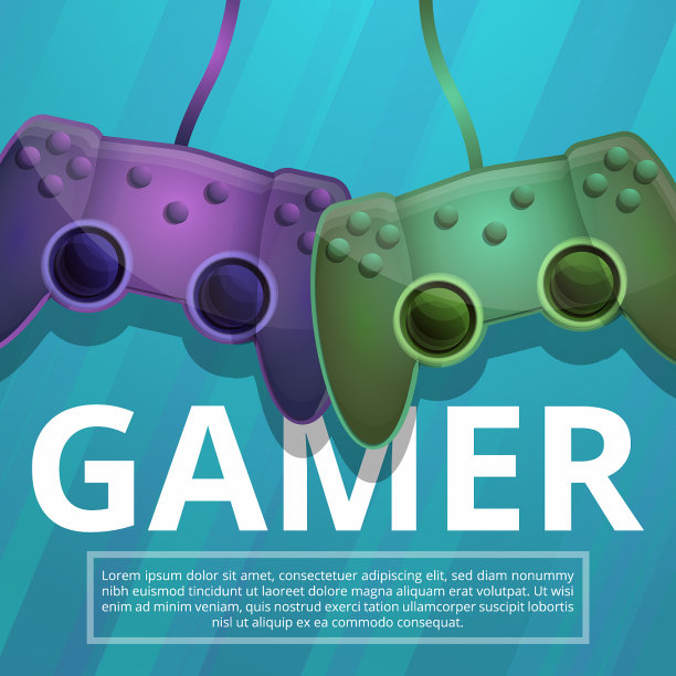 玩家概念背景卡通风格图片下载