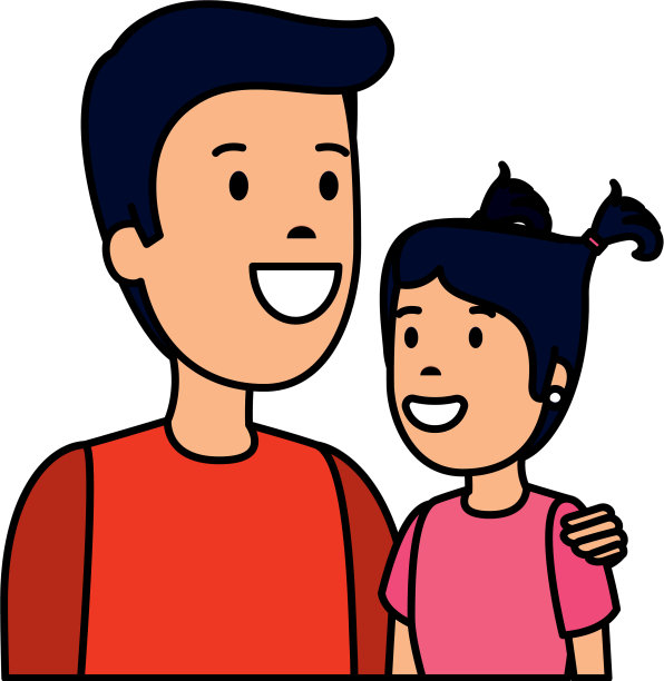 父亲和女儿的角色图片下载