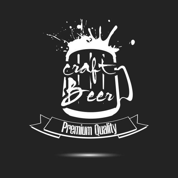 啤酒工艺标志模板设计图片下载