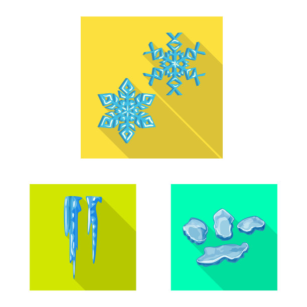 设计纹理和冰冻标志集图片下载
