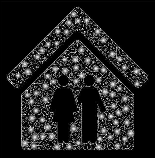 耀斑网网有耀斑的家庭房子图片下载