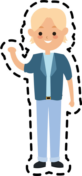 男人可爱的卡通图标形象图片下载