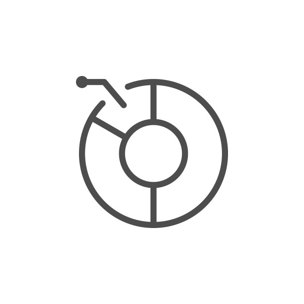 饼图线条图标图片下载