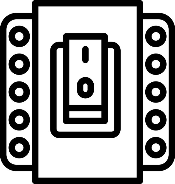 电开关图标轮廓样式图片下载