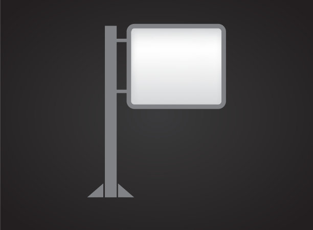 横幅模型上的黑色背景图片下载