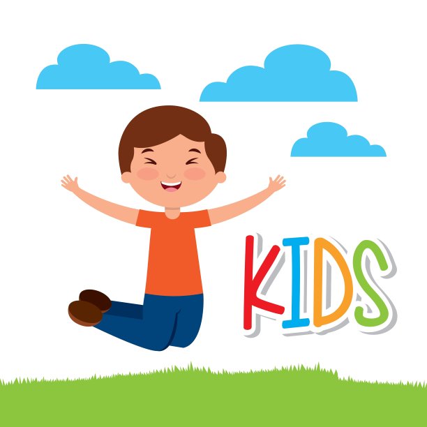 卡通快乐的孩子图片下载