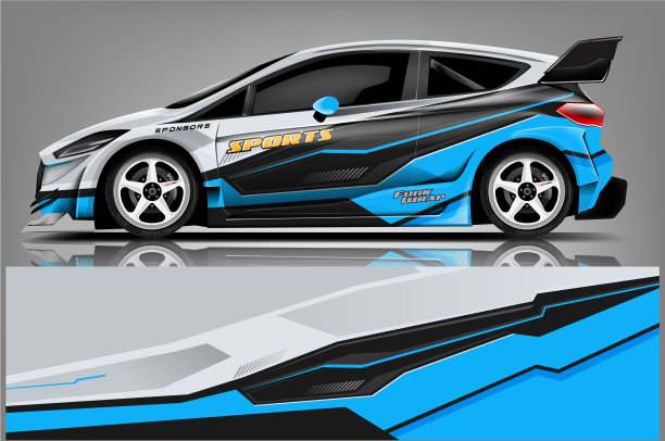 汽车贴花包装设计图片下载